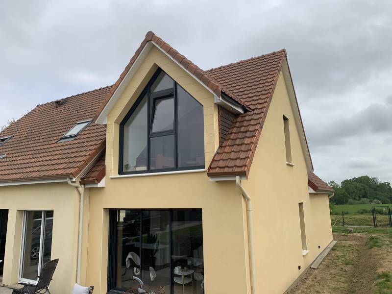 Agrandissement d'une maison avec création d'un étage et d'une cave proche de Rouen 76