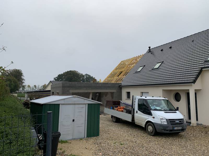 Entreprise expérimentée dans l'extension de maisons contemporaines proche Fauville-en-Caux