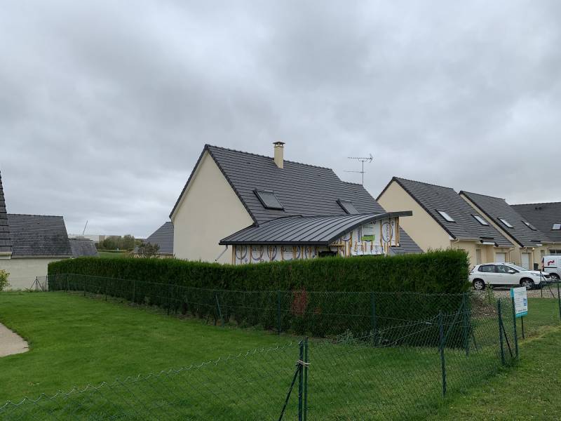Extension d'une maison en ossature bois pour la création d'un salon d'hiver proche Rouen