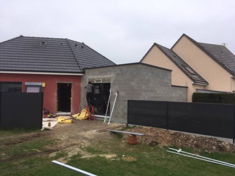 Maître d'oeuvre pour l'extension d'une maison moderne avec permis de construire proche Barentin