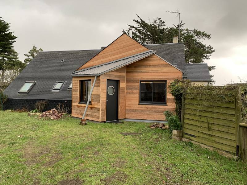Extension d'une maison par la création d'un hall d'entrée sur le secteur de Cany-Barville