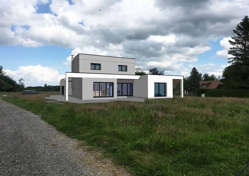 Maître d'oeuvre pour des plans et esquisses sur mesure pour la construction d'une maison traditionnelle