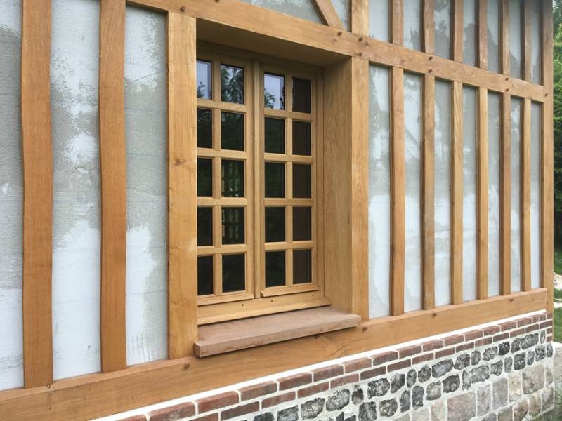 Construction d'une maison en colombages et de charme proche Veules les Roses en Normandie