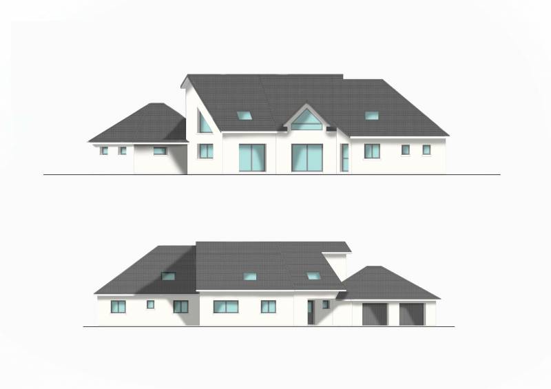 Maître d'oeuvre pour des plans et esquisses sur mesure pour la construction d'une maison traditionnelle