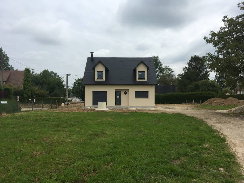 Construction d'une maison contemporaine avec garage et étage en Seine Maritime