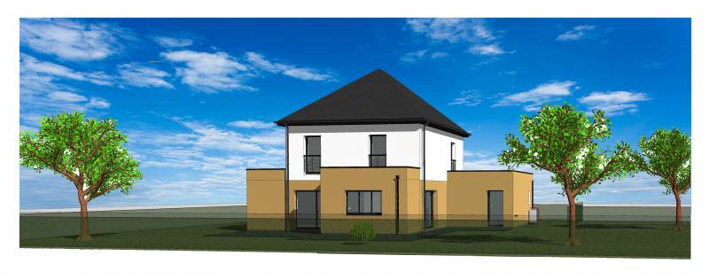 Construction d'une maison contemporaine sur mesure par nos artisans partenaires proche Duclair