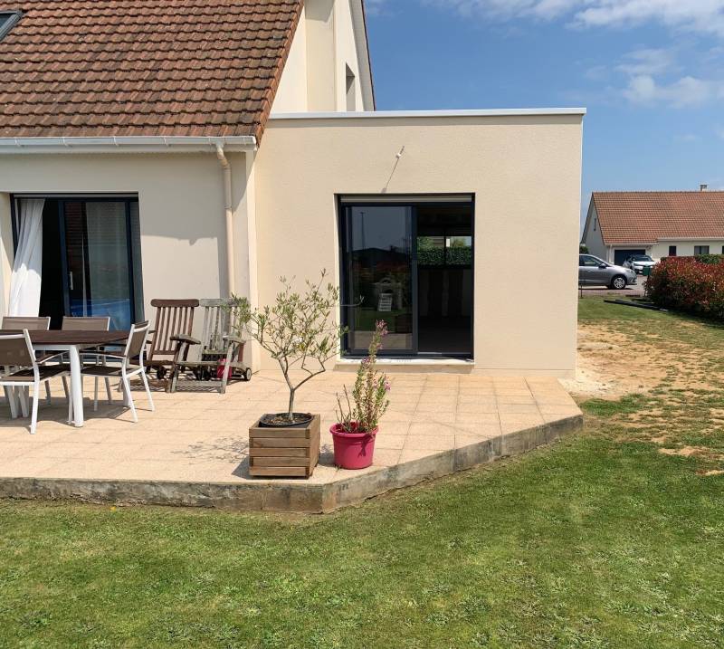 Agrandissement d'un pavillon avec étage pour la création d'un salon sur le secteur de Dieppe 76