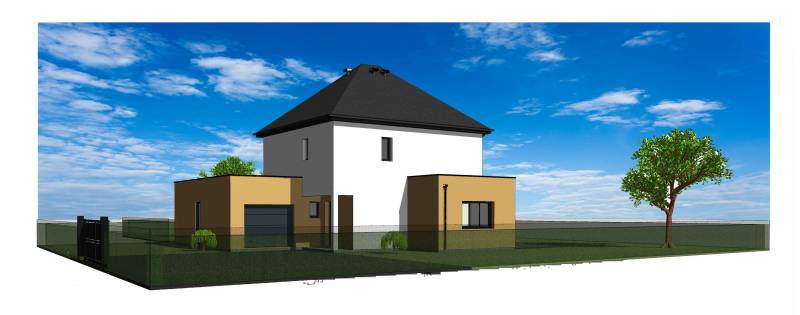 Construction d'une maison contemporaine sur mesure par nos artisans partenaires proche Duclair