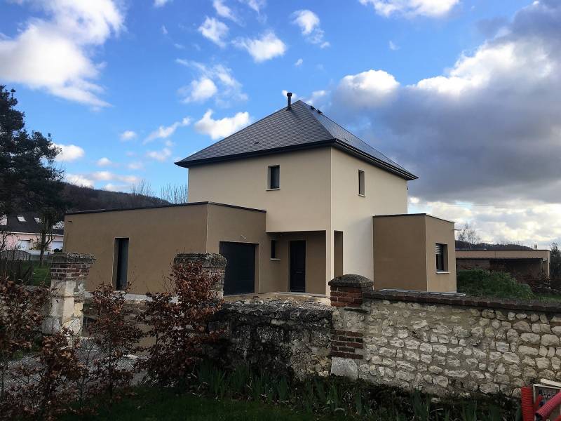 Construction d'une maison contemporaine sur mesure par nos artisans partenaires proche Duclair