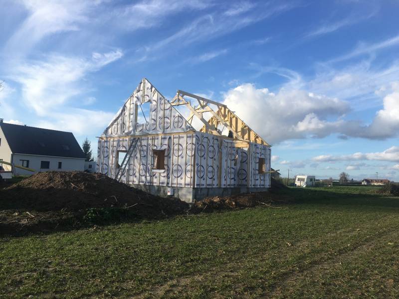 Conception et construction d'une maison neuve en ossature bois proche Rouen