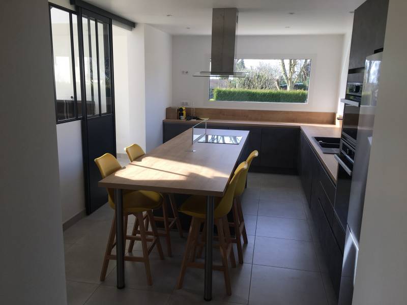 Agrandissement d'une maison individuelle pour créer un salon proche Bolbec