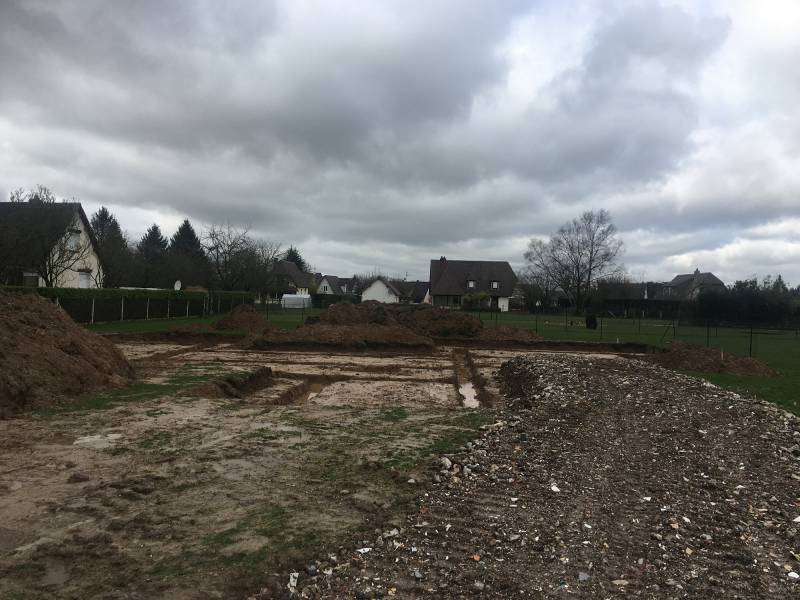 Projet de construction d'une maison neuve contemporaine proche Rouen 76