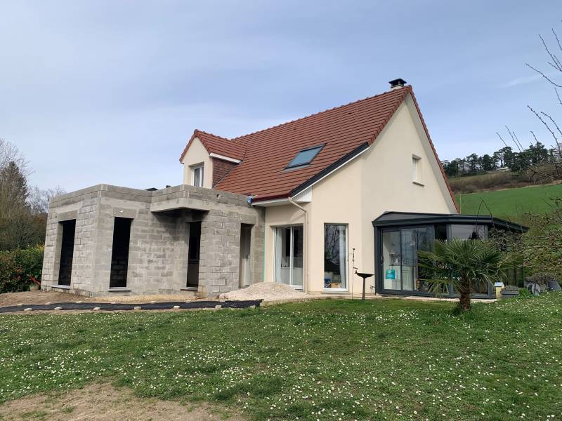 Maître d'oeuvre pour l'extension d'une maison moderne avec la création d'une chambre et d'une salle d'eau secteur Dieppe 76