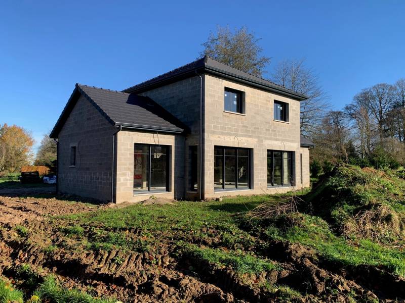 Construction d'une maison contemporaine sur Luneray 76 par notre société de maître d'oeuvre qualifié
