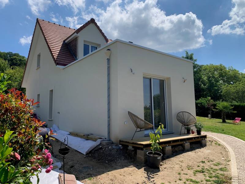 Maître d'oeuvre pour l'extension d'une maison moderne avec la création d'une chambre et d'une salle d'eau secteur Dieppe 76