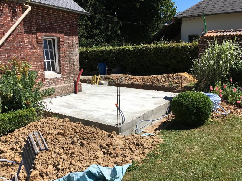 Maître d'œuvre pour l'agrandissement d'une cuisine et la création d'un espace salon d'hiver proche Yvetot