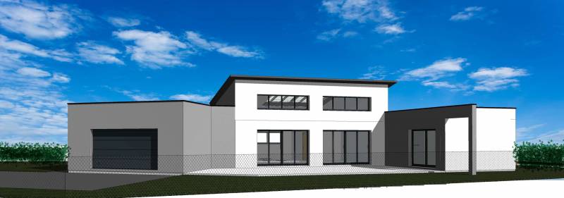 Maître d'œuvre pour la conception d'une maison neuve contemporaine proche de valliquerville